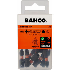 Bahco Uzgaļi 66IM PH2 25mm Impact, 10 gab.