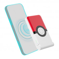 OTL Magnetic powerbank OTL 5000 mAh, USB-C 15W, Pokemon Pokeball with stand (red-white)