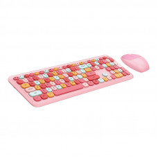 Mofii Wireless Keyboard+Mouse 666 Pink