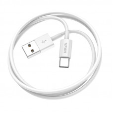 Vipfan USB to USB-C cable VFAN X03, 3A, 1m (white)