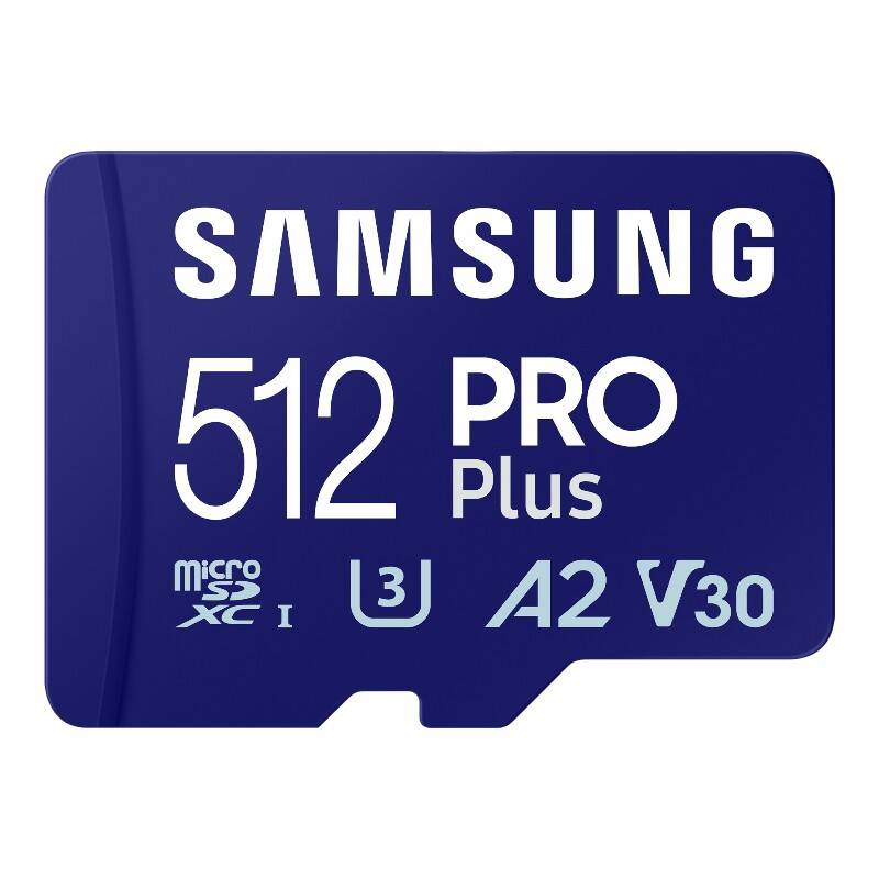 Samsung Memory card Samsung Pro PLUS microSDXC 512GB 180/130 MB/s UHS-I U3 (MB-MD512SA/EU)