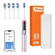 Bitvae Sonic toothbrush with app, tips set and travel etui S3 (pink)