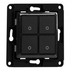 Shelly wall switch 4 button (black)