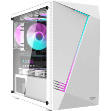 Darkflash Computer case Aigo AL390 + RGB fan (white)