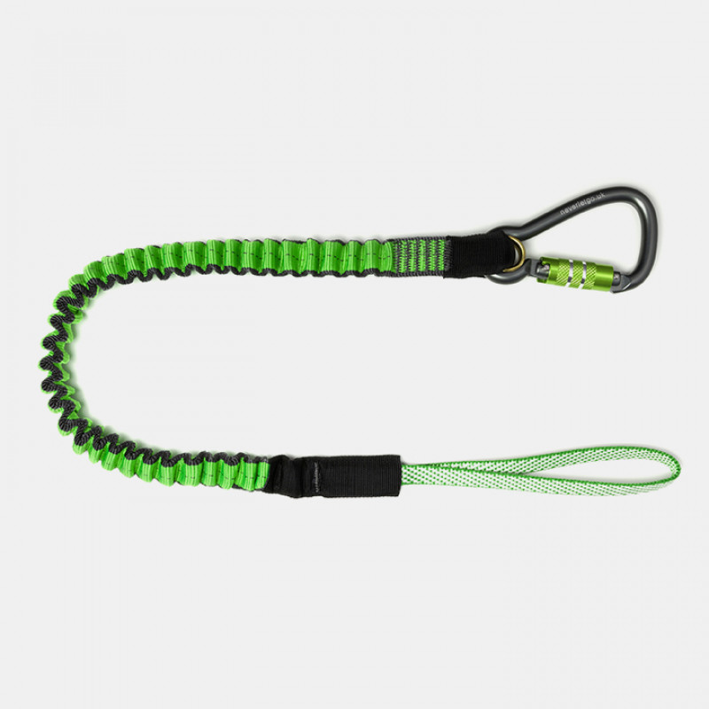 NLG Heavy duty bungee tool lanyard NLG, with carabine and loop, max load 18kg