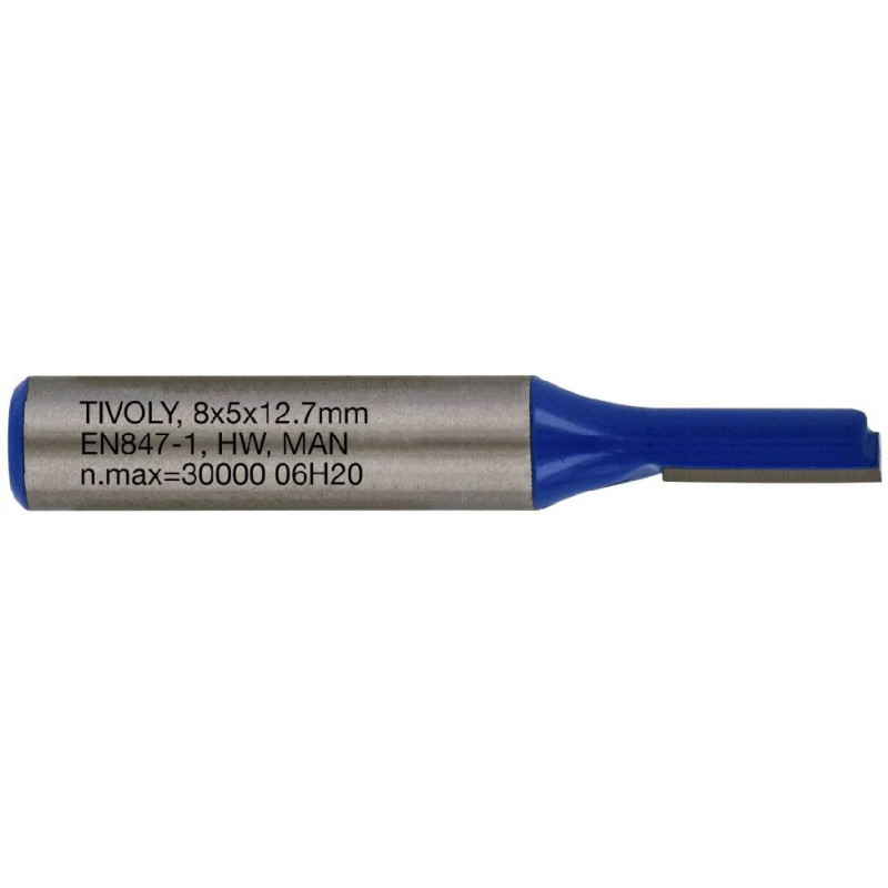 Tivoly Straight slot cutter, 5x8 mm, 8mm shank