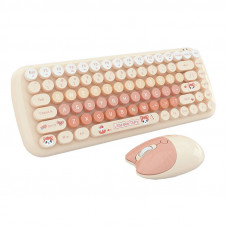 Mofii Candy New 2.4G Wireless Keyboard + Mouse Set (Orange)