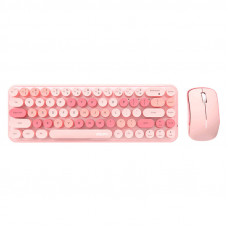 Mofii Wireless Keyboard+Mouse iBean Pro New 2.4G (Pink)