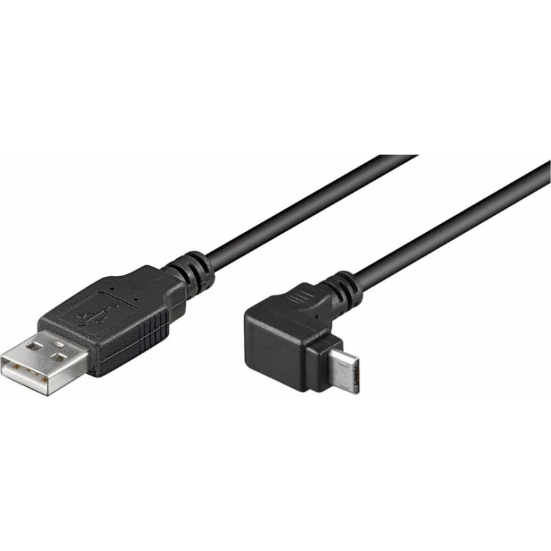 Goobay Kabelis USB2.0 A spraudnis - micro USB B spraudnis leņķī 1.8m