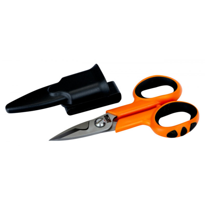 Bahco Heavy Duty Electrician Scissors with Groove