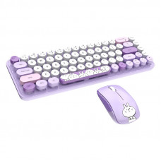 Mofii Wireless Keyboard+Mouse iBean Pro New 2.4G (Purple)