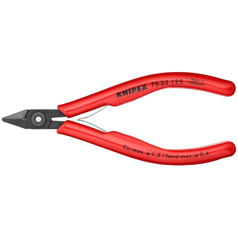 Knipex Knaibles 75 22 125 Cu max Ø1,3mm tēraudam max 0.3mm KNIPEX