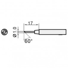 Pro'skit 1C tipa rezerves uzgalis (I.D.: 4,0 mm, O.D.: 6,3 mm).