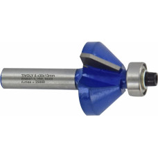 Tivoly Chamfer cutter with ball bearing, 32x15 mm, 45°, 8mm shank