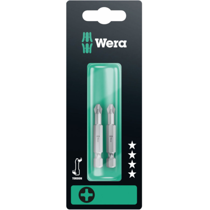 Wera Torsion uzgaļi 2 x PH1 x 50mm, 851/4 TZ, blisterī