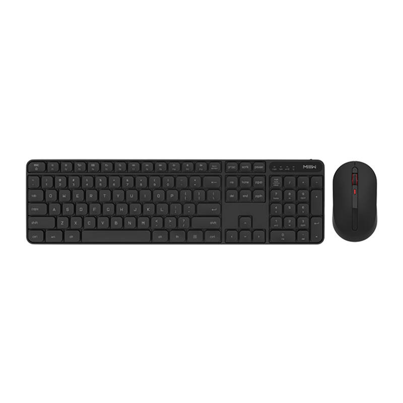 Miiw MIIIW Wireless Keyboard and Mouse Combo Set (Black)