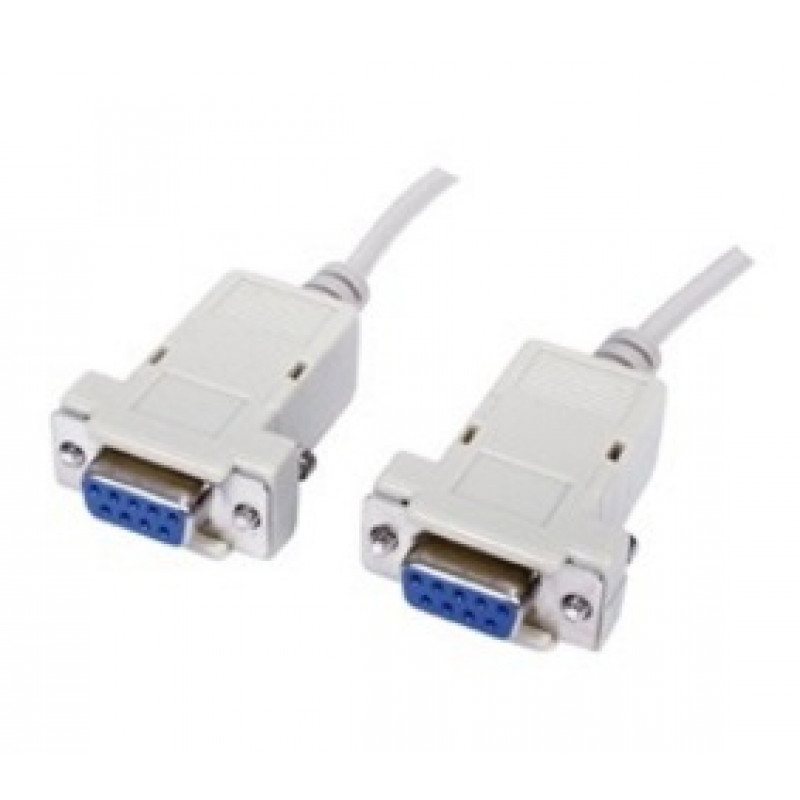 Goobay Kabelis DB9-F: DB9-F  Null Modem 1.8m