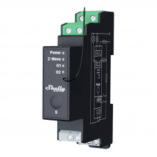 Shelly 2-channel DIN rail relay with energy measurement Shelly Qubino Pro 2PM