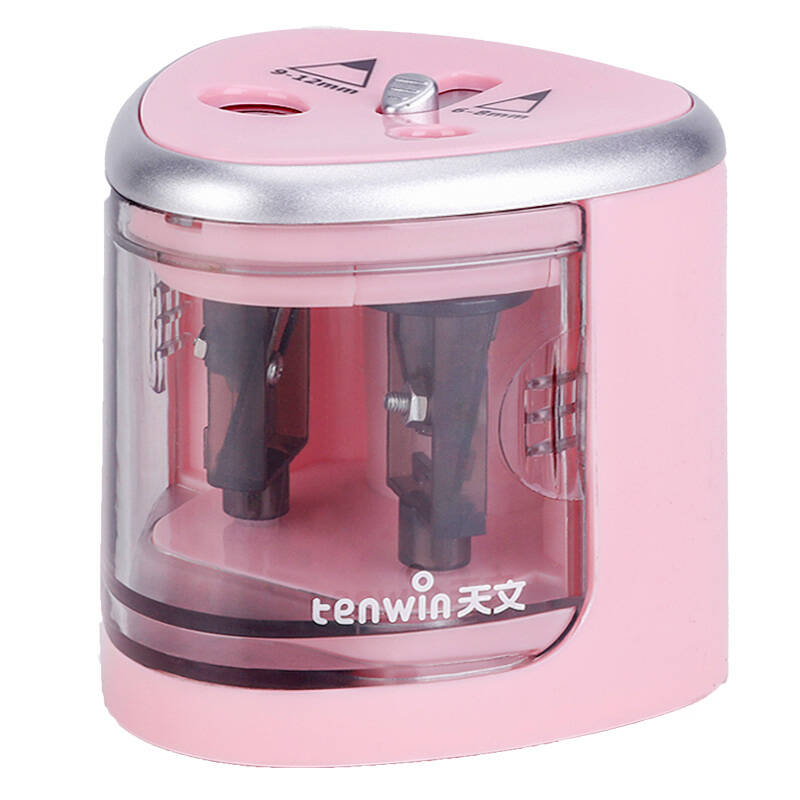 Tenwin  Double Hole Pencil Sharpener Tenwin 8004-3 Battery (pink)