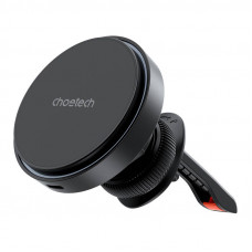 Choetech Magnetic car holder witch charger Choetech T205-F, 15W (black)