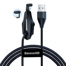 Baseus Kabelis USB2.0 A spraudnis - IP Lightning spraudnis 1,2m ar stiprinājumu pie paneļa melnu BASEUS