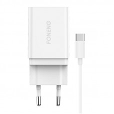 Foneng  Fast charger Foneng 1x USB K300 + USB to USB-C cable