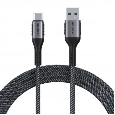 Lention USB-A 3.1 to USB-C Fast charging cable Lention CB-ACE-6A1M, 6A, 10Gbps, 1m (black)