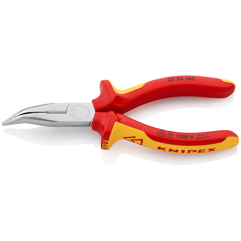 Knipex Plakanknaibles ar liektiem galiem 25 26 160 ( 1000V )  KNIPEX