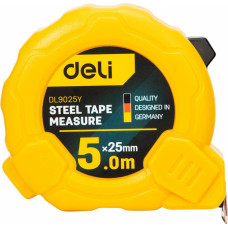 Deli Tools Steel Measuring Tape 5m/25mm Deli Tools EDL9025Y (yellow)