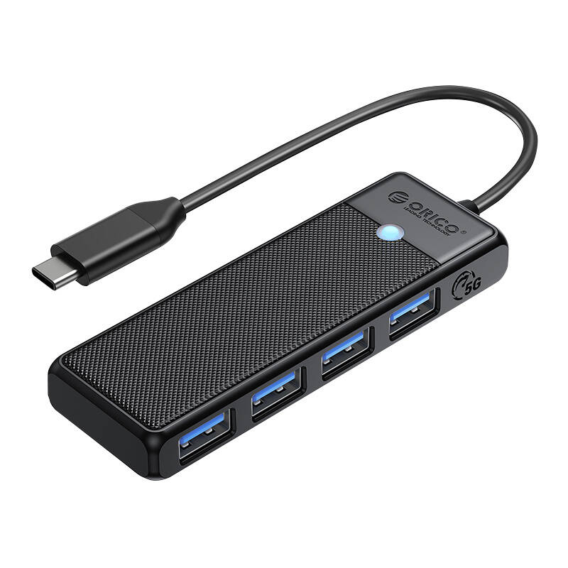 Orico  Hub 4in1 USB A3.0x4 (black)