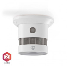 Nedis SmartLife dūmu detektors | Zigbee 3.0 | Darbojas ar baterijām | Sensora dzīves cikls: 10 gadi | EN 14604 | Android™ / IOS | 85 dB | Balts | 1 gab