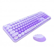 Mofii Sweet New 2.4G Wireless Keyboard + Mouse Set (Purple)