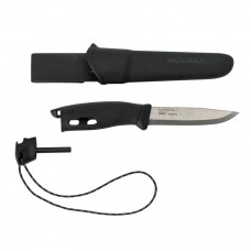 Morakniv Outdoor sports knife Companion spark (S), 104mm, black, with fire starter