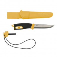 Morakniv Outdoor sports knife Companion spark (S), 104mm, yellow, with fire starter