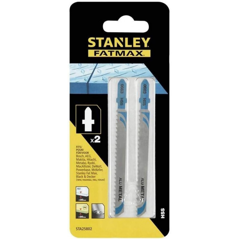 Stanley „STANLEY” Finierzāģa asmens metālam un PVC 100 mm, 2 vnt.