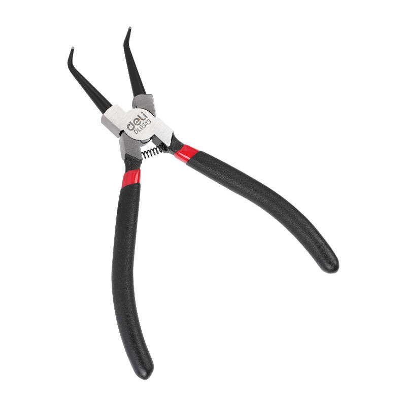 Deli Tools Bent Interior Circlip Pliers 7