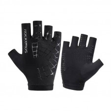 Rockbros S202BKL fingerless cycling gloves (black)