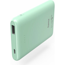 Hama 00201665 SLIM 5HD PowerBank 5000mAh Green