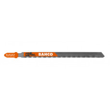 Bahco Finierzāģa asmeņi HSS ar T-kātu metālam, 1.0mm*77mm, 5 gab, materiāla biezums 1-3mm, 24TPI