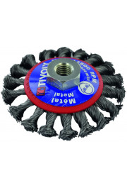 Tivoly Steel wire brush for angle grinder, 95mm, Ø0.5mm, M14