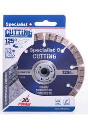 Specialist+ dimanta griešanas disks PREMIUM, 125x10x22 mm