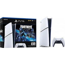 Sony Playstation 5 Slim 1TB Digital Edition (PS5) White Fortnite Cobalt Star Bundle