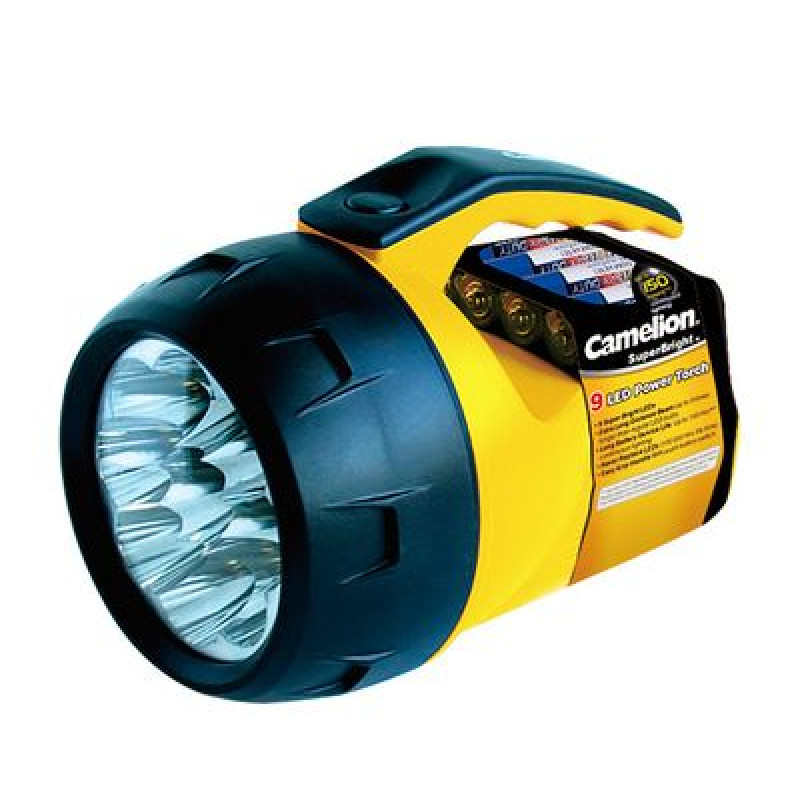 Camelion Prožektors, 9 LED, 18lm, 4xAA, CAMELION