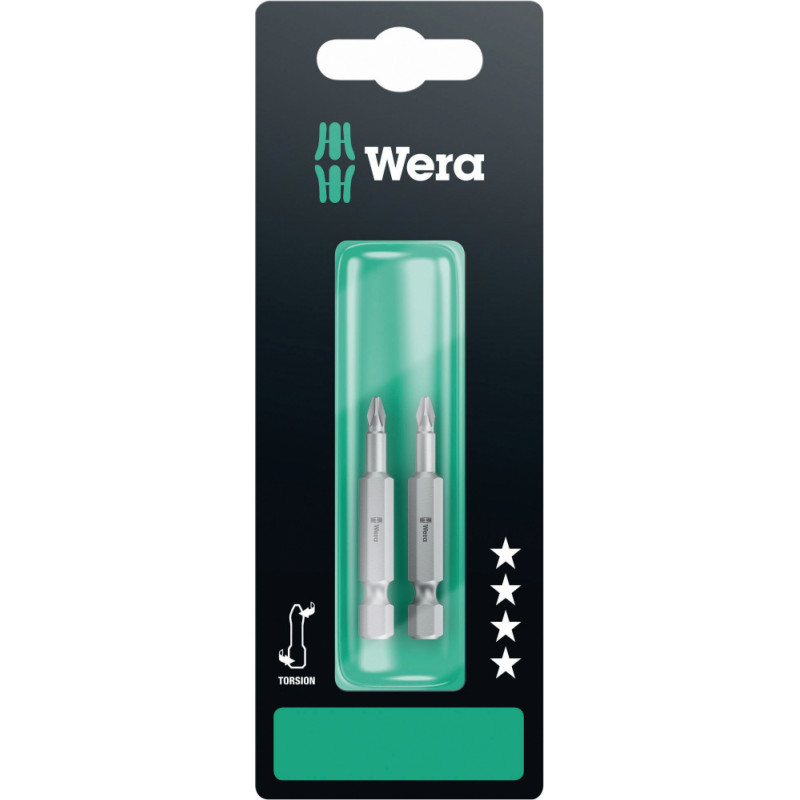 Wera 851/4 TZ SB uzgaļi 2 gab PH1x50mm 134380 Wera