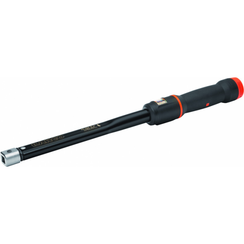 Bahco Click torque wrench with interchangeable heads 80-400Nm ±3% (CW ja CCW ) 14x18mm, 689mm, window scale