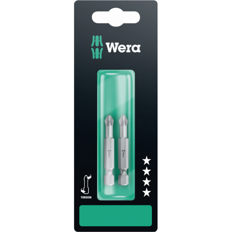 Wera 851/4 TZ SB Uzgaļi (2 gab.) PH3x50mm 134382 Wera