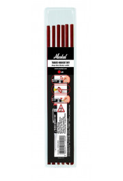 Markal Refills for Trades-Marker® Dry. Pack of 6.(Red)