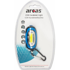 Arcas Mini lukturītis ar karabīni, COB LED + 2xCR2032, ARCAS