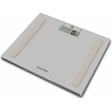 Salter 9113 GY3R Compact Glass Analyser Bathroom Scales - Grey