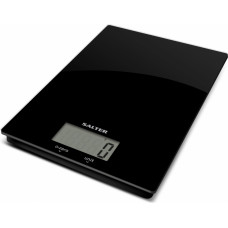 Salter 1170 BKDR Ultra Slim Glass Digital Kitchen Scale - Black